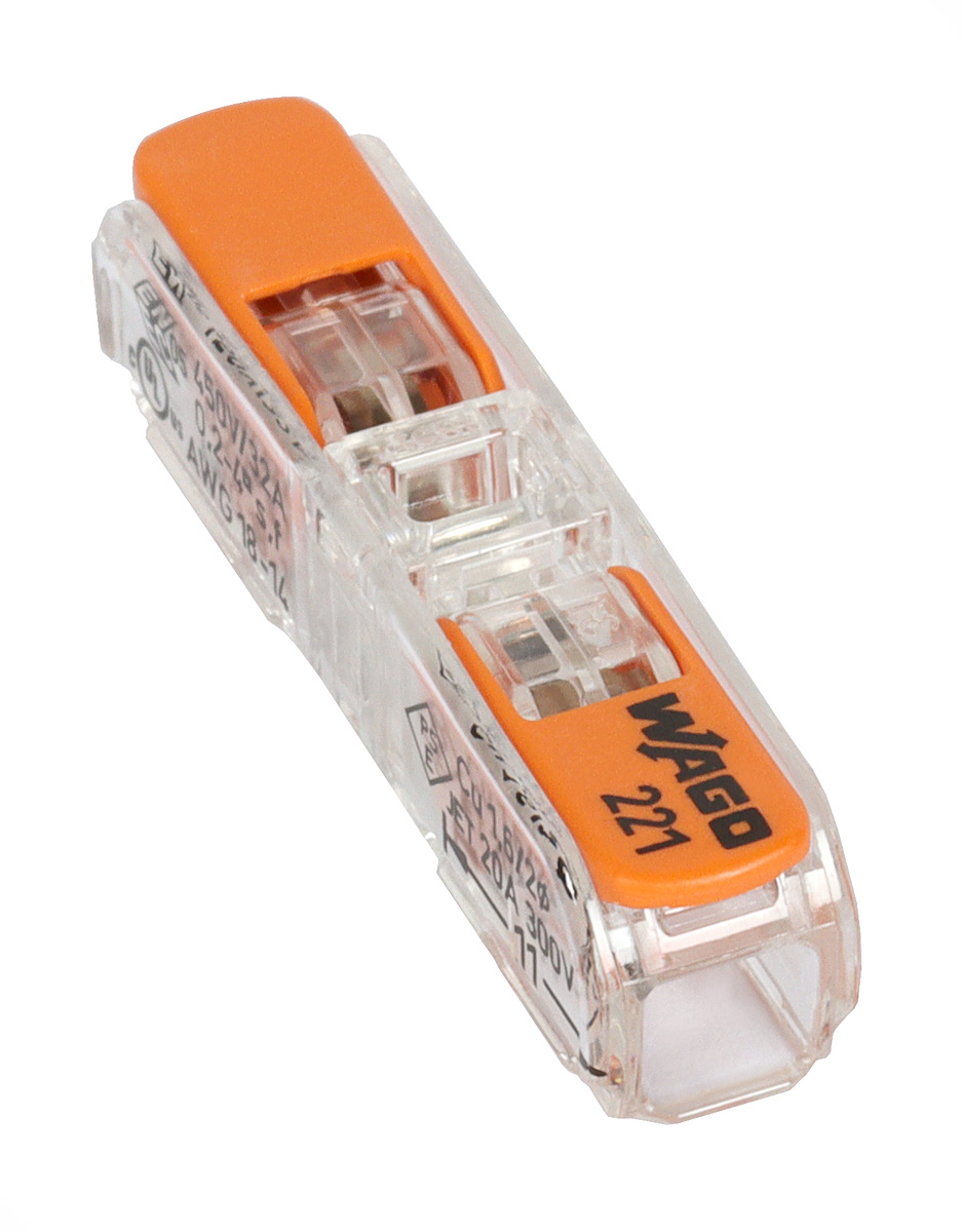 Wiring connector WAGO 2212411 COMPACT max. 4 mm2 2wire through /60 pcs/